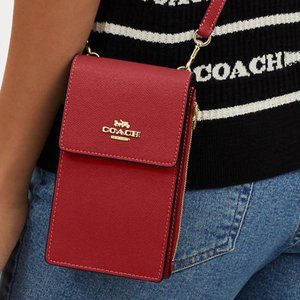 NWT Coach NORTH SOUTH PHONE CROSSBODY